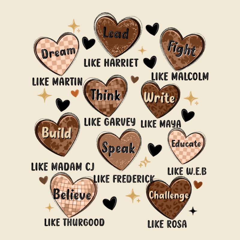 Black History Month Hearts Premium Tee by MaliasSmallBusiness | Teevron