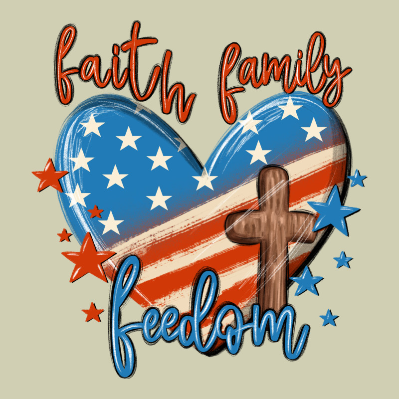 Faith Family Freedom Heavy Core Tee by MaliasSmallBusiness | Teevron