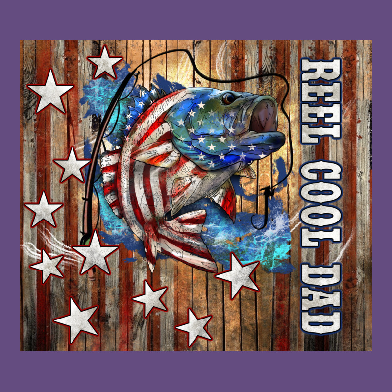 Western Reel Cool Dad American Flag Bass Vintage Hoodie by LillyAllenDesigns | Teevron