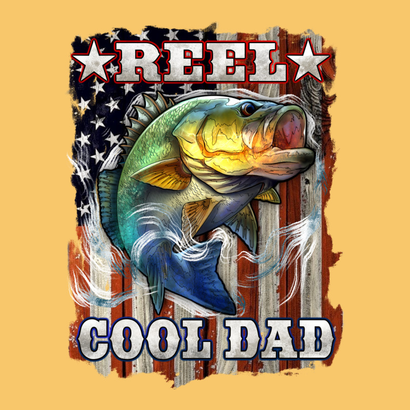Reel Cool Dad Bass 4th Of July Vintage Hoodie by LillyAllenDesigns | Teevron