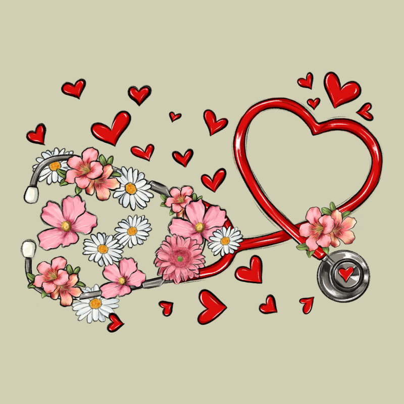 Valentine's Day Stethoscope Heavy Core Tee by MaliasSmallBusiness | Teevron