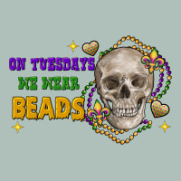 On Tuesdays We Wear Beads Skull Heavyweight Hoodie | Teevron