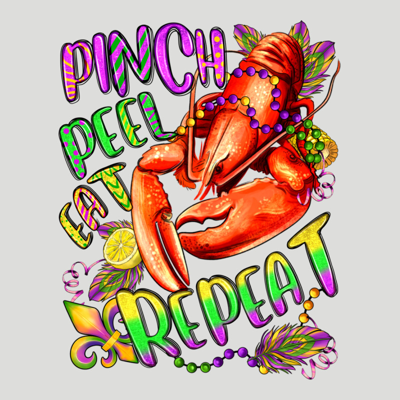 Pinch Peel Eat Repeat Mardi Gras Olivia Zipper Hoodie by OliviaCreatesArt | Teevron