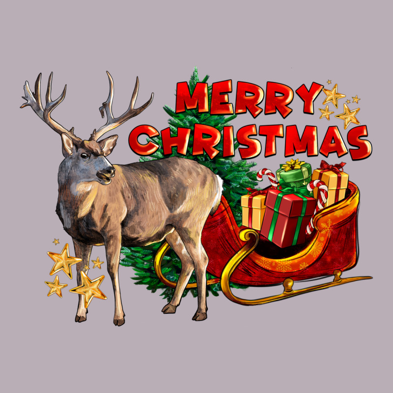 Merry Christmas Deer Vintage Tee by LillyAllenDesigns | Teevron