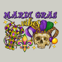Mardi Gras Vibes Skull Heavyweight Hoodie | Teevron