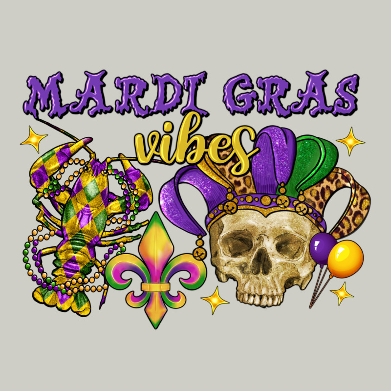 Mardi Gras Vibes Skull Heavyweight Hoodie by FaDigitalArtStudio | Teevron