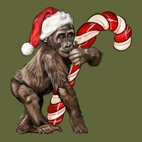 Christmas Candy Cane Baby Gorilla Classic Tee | Teevron