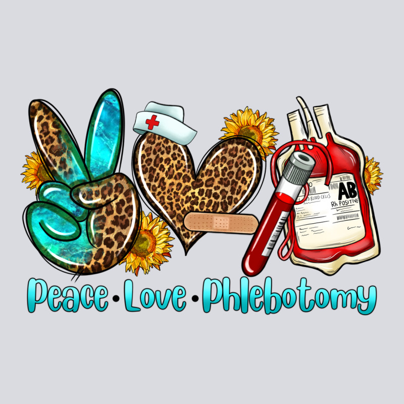 Peace Love Phlebotomy Zipper Hoodie by OliviaCreatesArt | Teevron