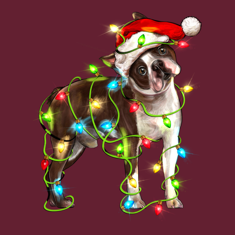Christmas Chocolate Boston Terrier Classic Tee by LillyAllenDesigns | Teevron