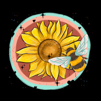 Bee And Sunflower Heavy Core Tee | Teevron