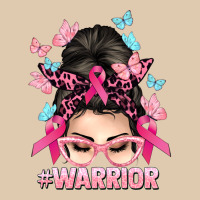Warrior Cancer Messy Bun Cancer Awareness Heavyweight Sweatshirt | Teevron