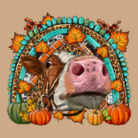 Fall Cow Rainbow Vintage Hoodie | Teevron