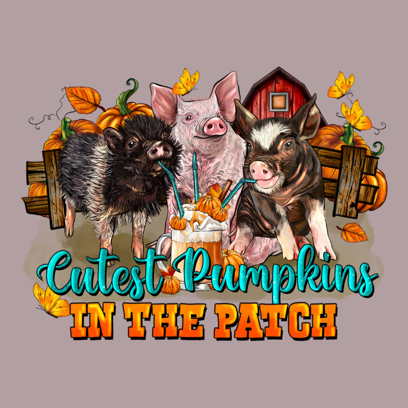 Fall Cutest Pumpkin In The Patch Pig Vintage Hoodie by LillyAllenDesigns | Teevron