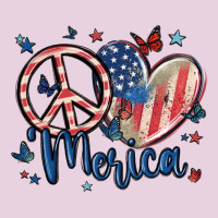 Peace Love 'merica Ladies Tee | Teevron