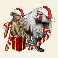Christmas Baboon Baby And Mama Vintage Tee | Teevron