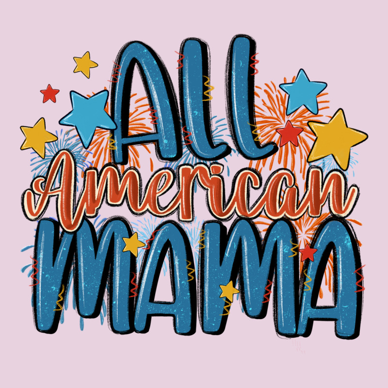 All American Mama Ladies Tee by MaliasSmallBusiness | Teevron