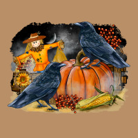 Fall Background With Crow Vintage Hoodie | Teevron