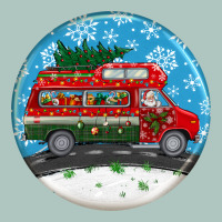 Santa Claus With Retro Van  Christmas Ornament Premium Sweatshirt | Teevron