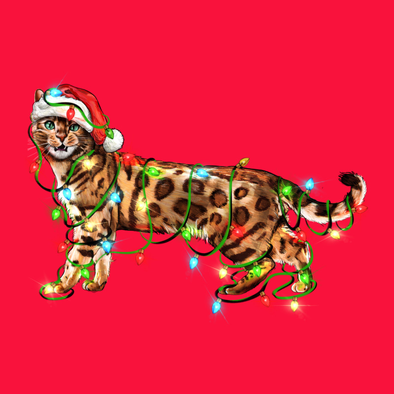 Christmas Bengal Cat Classic Tee by LillyAllenDesigns | Teevron
