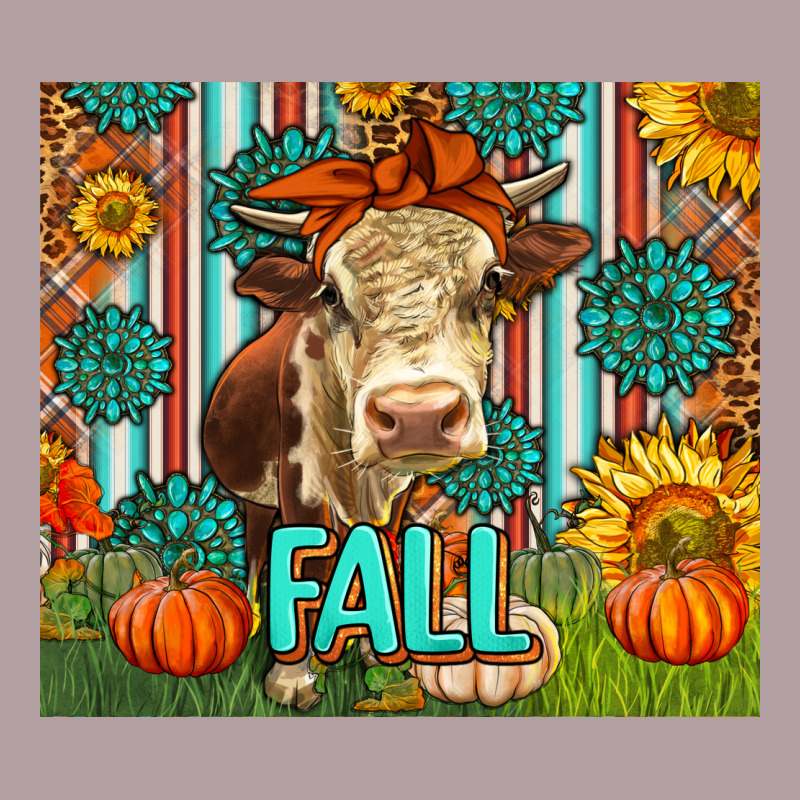 Western Fall Cow Vintage Hoodie by LillyAllenDesigns | Teevron