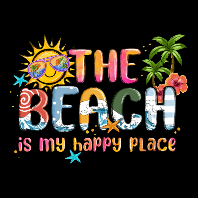 The Beach Is My Happy Place Heavy Core Tee by MaliasSmallBusiness | Teevron
