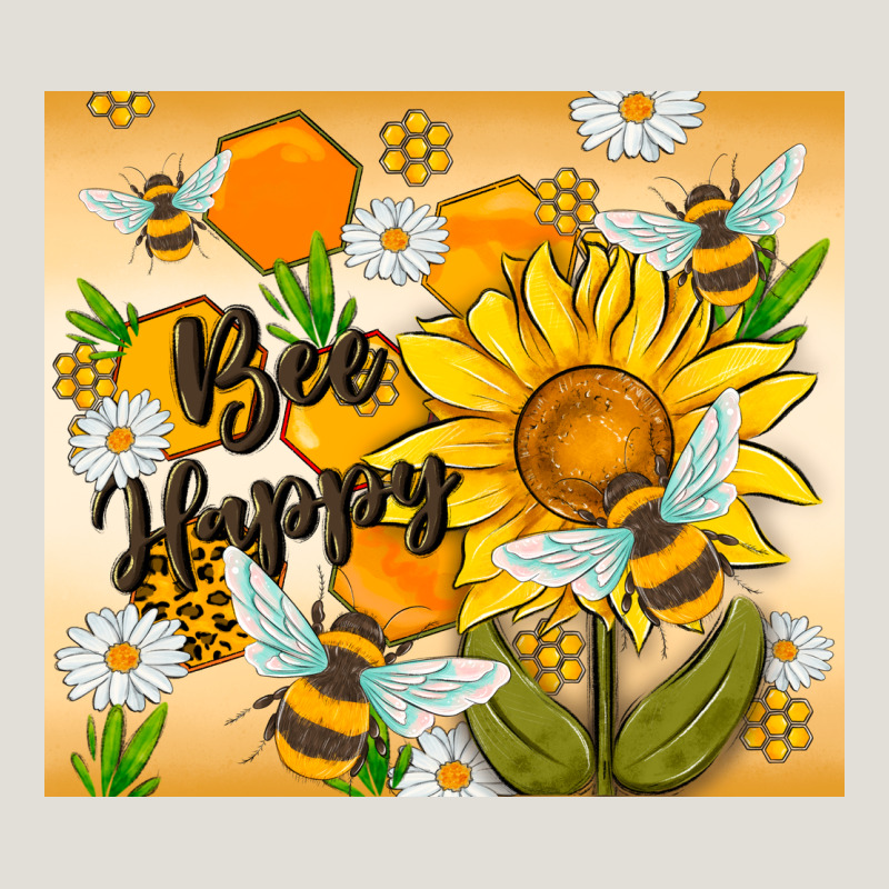 Bee Happy Heavy Core Tee by MaliasSmallBusiness | Teevron