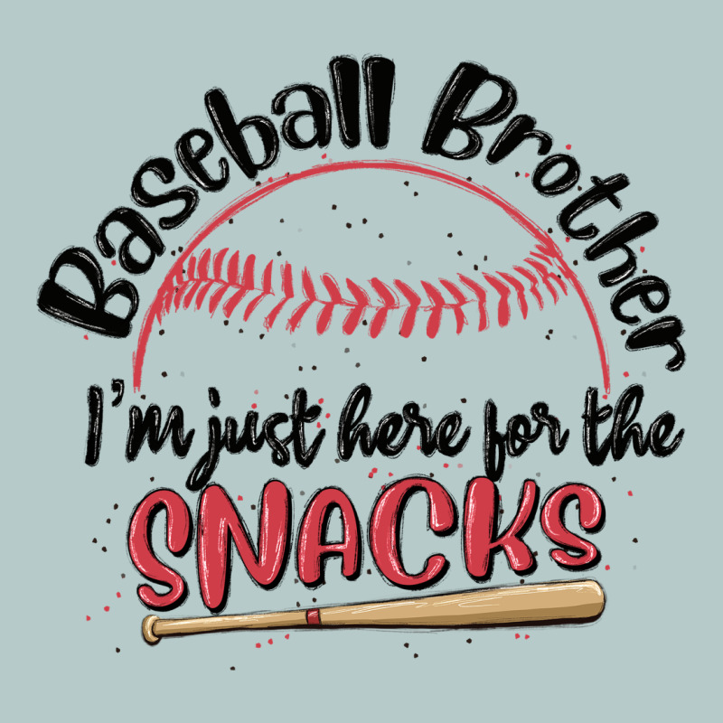 Baseball Brother I'm Just Here For The Snacks Heavy Core Tee by MaliasSmallBusiness | Teevron