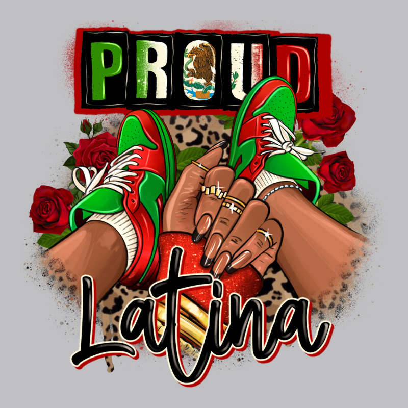 Proud Latina Mexican Sneakers Long Sleeve Tee by RanaPortraitStore | Teevron