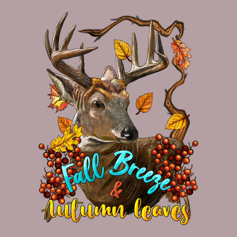 Fall Breeze And Autumn Leaves Deer Vintage Hoodie by LillyAllenDesigns | Teevron