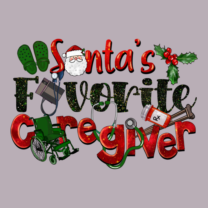 Santa's Favorite Caregiver Christmas Vintage Tee by LillyAllenDesigns | Teevron