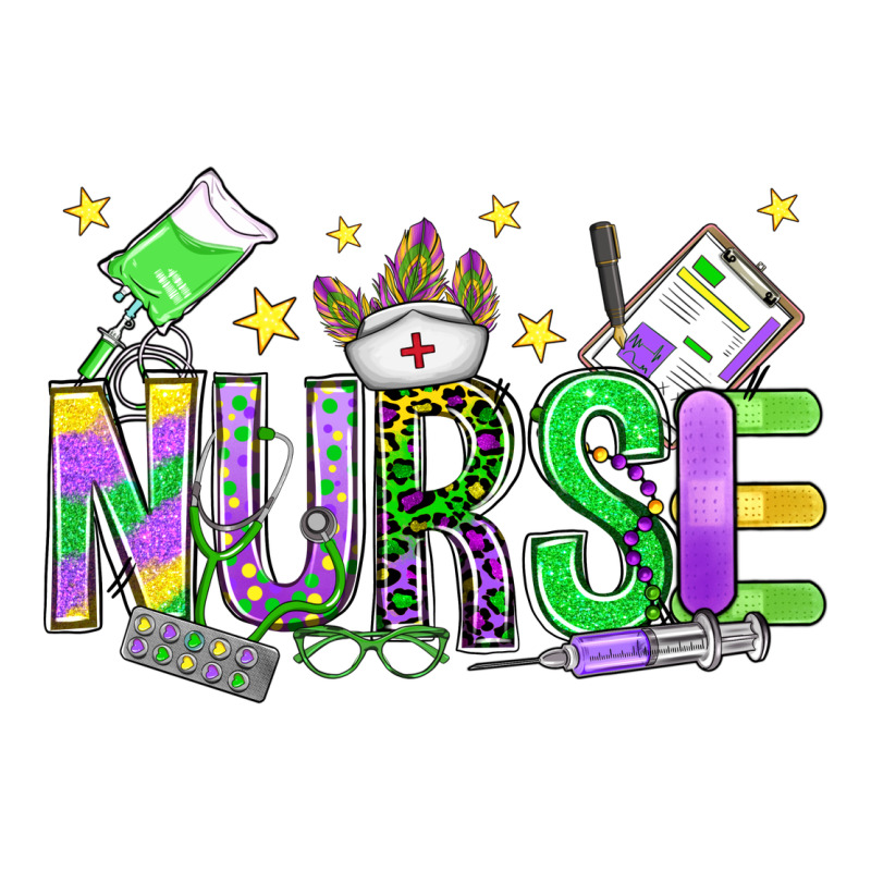 Mardi Gras Nurse Zipper Hoodie by OliviaCreatesArt | Teevron