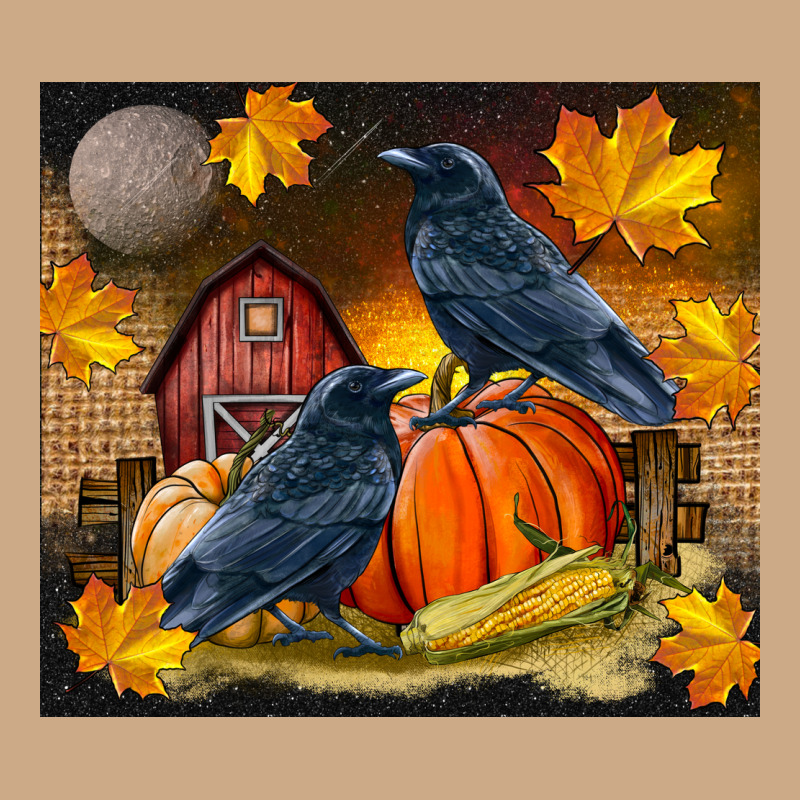 Fall Crow Vintage Hoodie by LillyAllenDesigns | Teevron