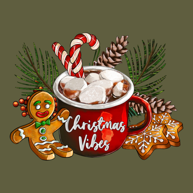 Christmas Vibes Hot Cocoa Vintage Tee by LillyAllenDesigns | Teevron