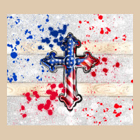 4th Of July Flag Cross Heavyweight Sweatshirt | Teevron