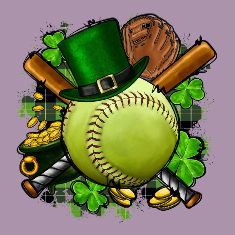 St.patrick's Day Softball Heavyweight Hoodie by FaDigitalArtStudio | Teevron
