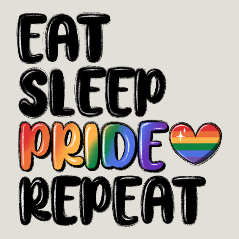 Eat Sleep Pride Repeat Heavy Core Tee by MaliasSmallBusiness | Teevron