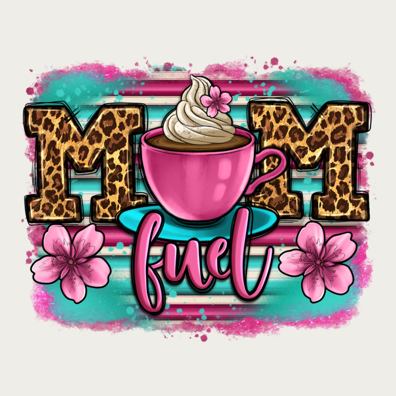 Mom Fuel Coffee Cup Zipper Hoodie by OliviaCreatesArt | Teevron