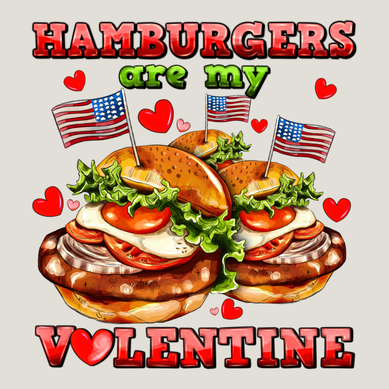 Hamburger Are My Valentine Heavy Core Tee by AdoDesignShop | Teevron