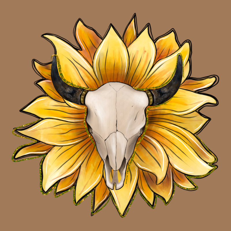 Sunflower Bull Skull Classic Tee by JahusDesignShop | Teevron