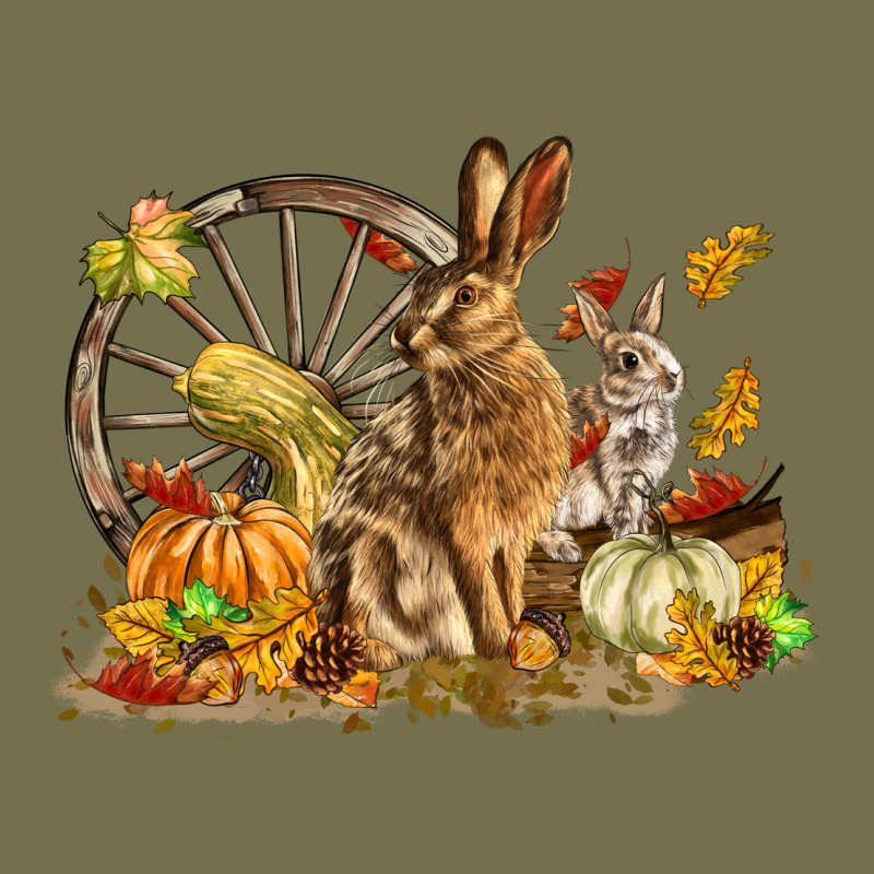 Fall Rabbit Vintage Hoodie by LillyAllenDesigns | Teevron