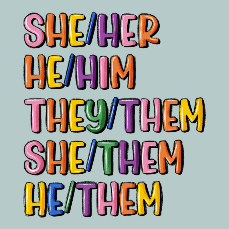 Lgbtq Pronouns Heavy Core Tee by MaliasSmallBusiness | Teevron
