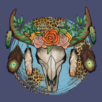 Floral Feather Bull Skull Vintage Tee | Teevron