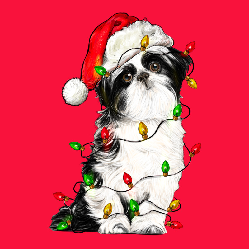 Christmas Shih Tzu Dog Classic Tee by LillyAllenDesigns | Teevron