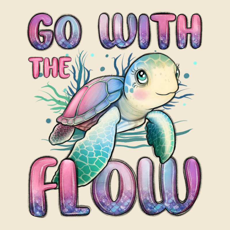 Go With Flow Turtle Premium Tee by MaliasSmallBusiness | Teevron