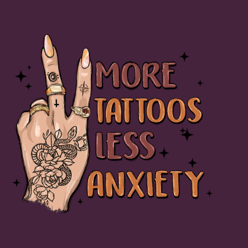 More Tattoos Less Anxiety Premium Tee by MaliasSmallBusiness | Teevron