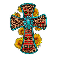 gemstone sunflower leopard cross | Teevron