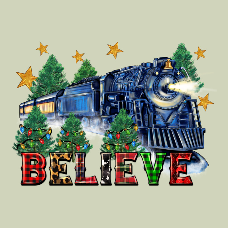 Believe Polar Express Christmas Trees Heavyweight Hoodie by FaDigitalArtStudio | Teevron