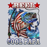 Reel Cool Papa American Flag Bass Fishing Classic Tee | Teevron