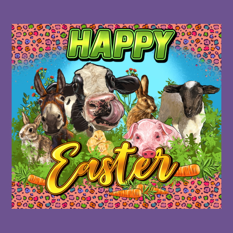 Happy Easter Farm Animals 20oz Skinny Vintage Tee by LillyAllenDesigns | Teevron