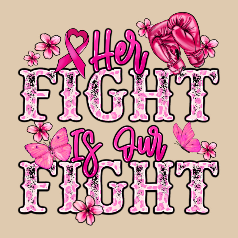 Her Fight Is Our Fight Cancer Awareness Heavyweight Sweatshirt by HowdyJamesFarm | Teevron